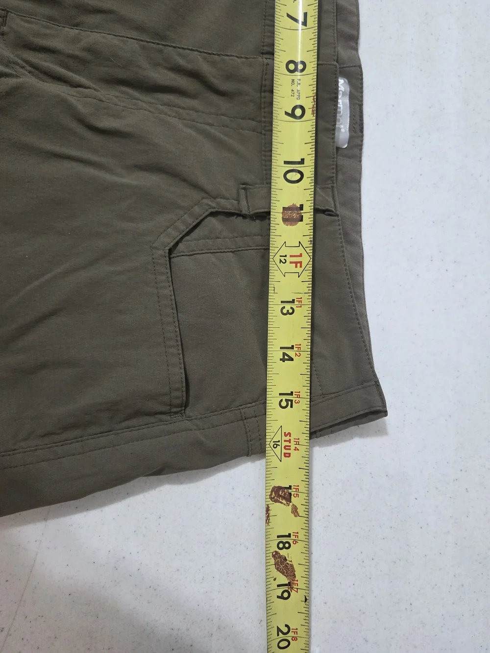 Marmot Men's Olive Green Size 30 Hiking Shorts